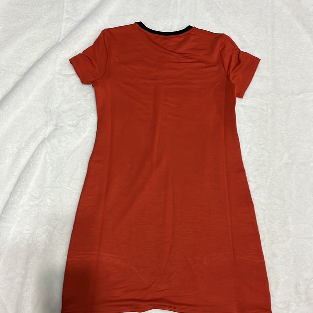 Calvin Klein Women's Short Sleeve Logo T-Shirt Dress - Picture 6 of 6